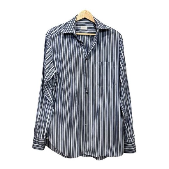 Ermenegildo Zegna Other - Ermenegildo Zegna dress stripped blue shirt  39/15 1/2 regular fit